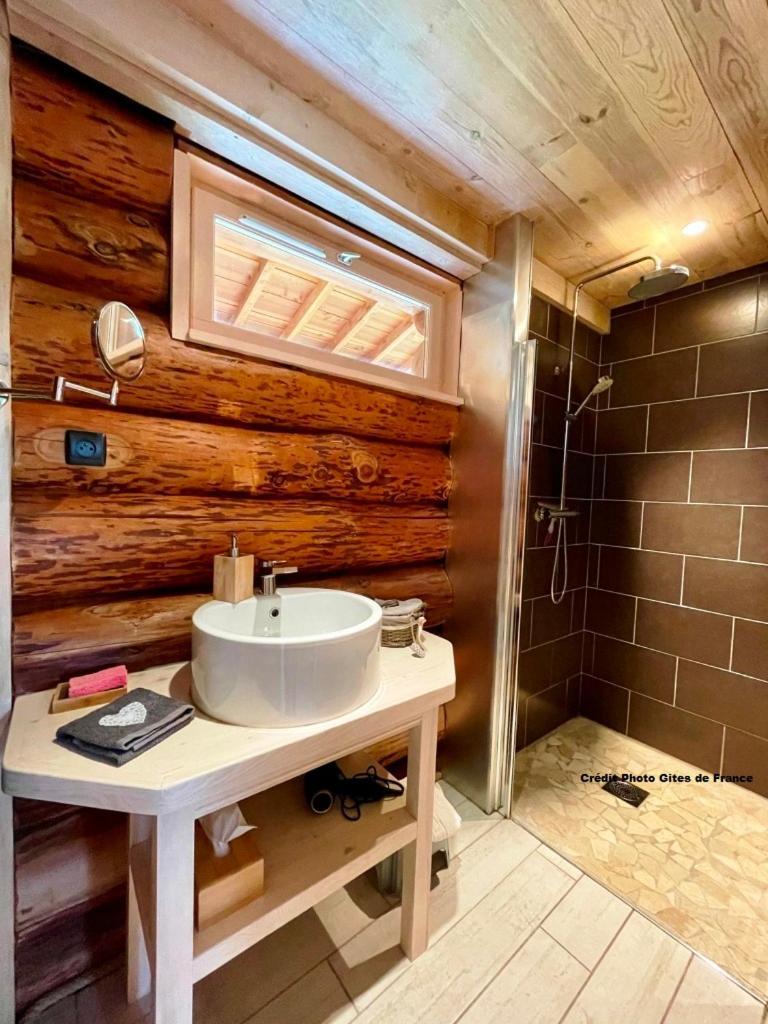 Pialous:Chalet En Rondins Avec Espace Detente La Chapelle-d'Aurec Exteriér fotografie