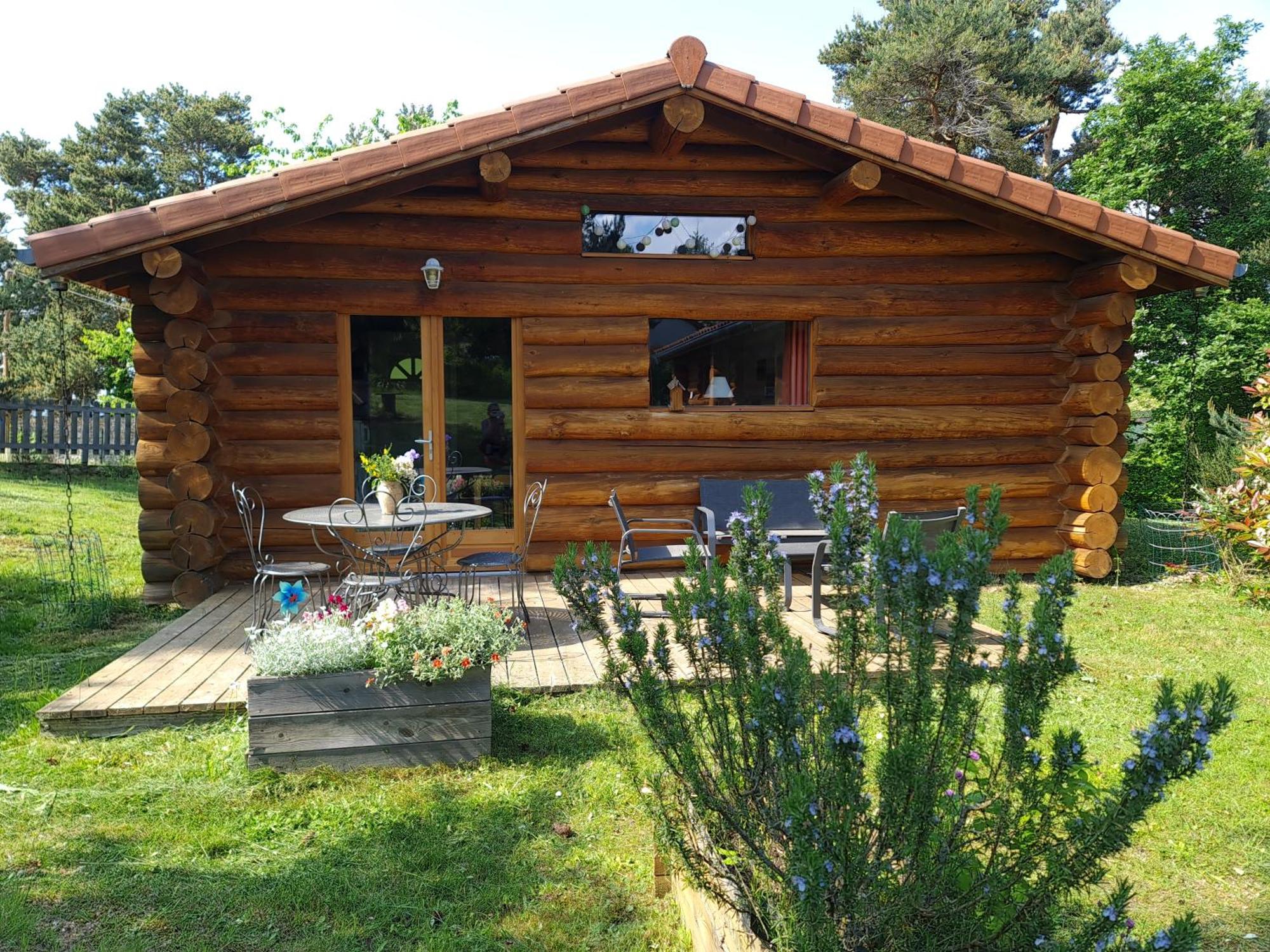 Pialous:Chalet En Rondins Avec Espace Detente La Chapelle-d'Aurec Exteriér fotografie